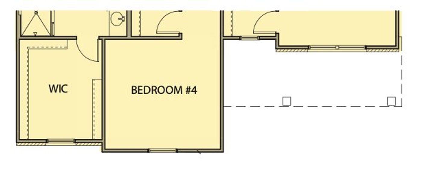 2D floor plan layout for the Monroe by Kerley Family Homes in Springside Reserve, Powder Springs, GA (Image 8).
