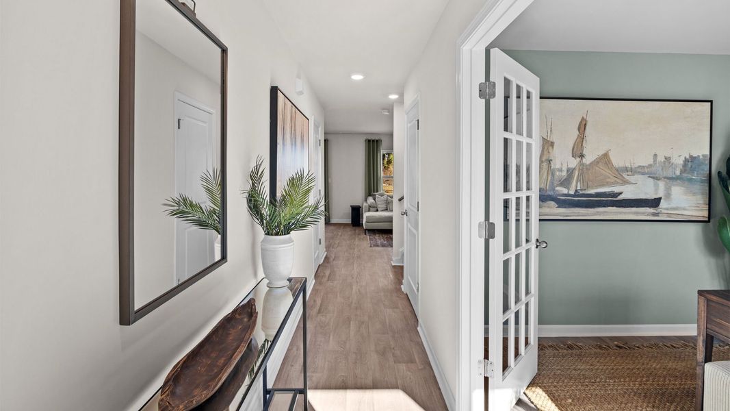 Representative furnished interior of a home built from the Belhaven by D.R. Horton in Mount Hope Estates, Winston-Salem (Image 4).
