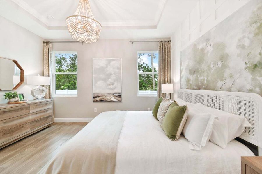 Representative furnished interior of a home built from the Sandpiper by William Ryan Homes in Fairway Pointe - Villa Community, Sun City Center (Image 20).