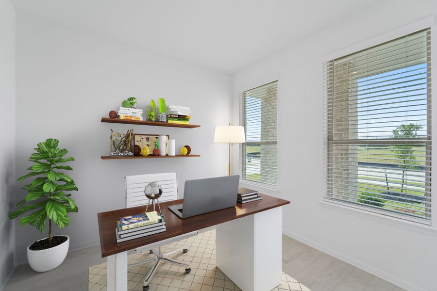 Representative furnished interior of a home built from the Dinero by Centex in Pinara Pines, Conroe (Image 13). Representative furnished interior of a home built from the Dinero by Centex in Pinara Pines, Conroe (Image 13).
