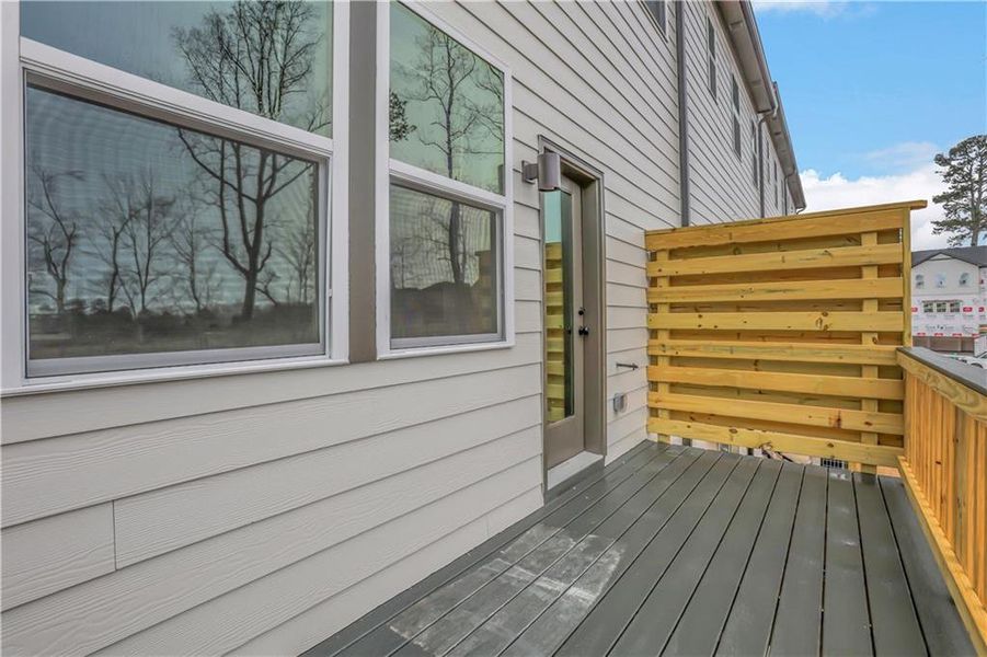 Exterior details and patio area of a home in Towne Village at Suwanee Dam, Sugar Hill (Image 27). Exterior details and patio area of a home in Towne Village at Suwanee Dam, Sugar Hill (Image 27).