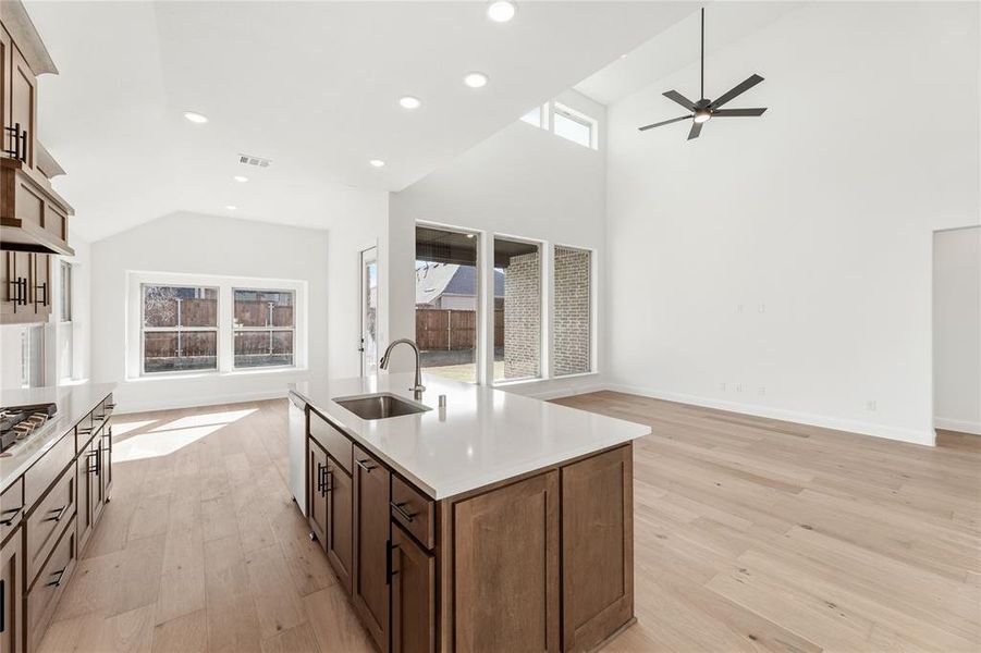 Furnished interior view inside a new home in Creekview Meadows, Pilot Point (Image 28).