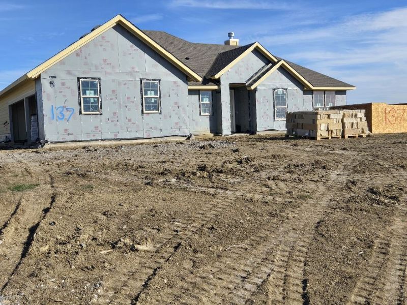 In-progress construction of a new home in Hillview Addition, Decatur, TX (Image 3). In-progress construction of a new home in Hillview Addition, Decatur, TX (Image 3).