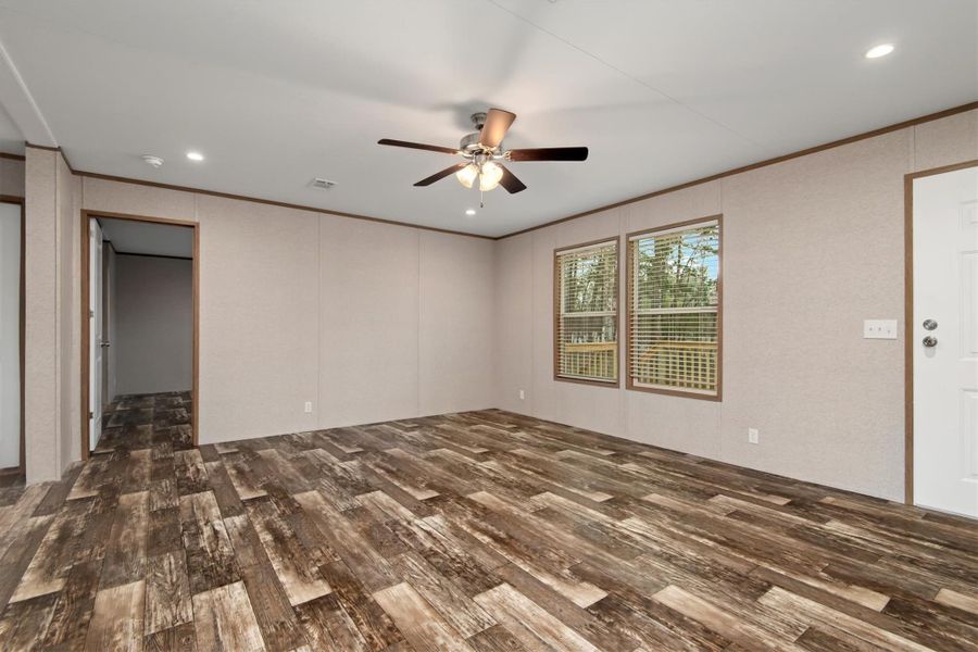 Huge family room.