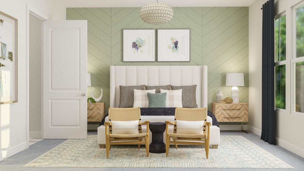 Furnished interior view inside a new home in Horizons at Summers Corner | 55+, Summerville (Image 14).