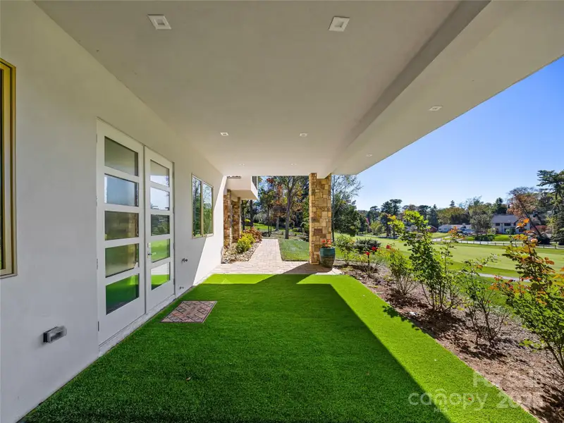 Exterior details and patio area of a home in , Asheville (Image 1). Exterior details and patio area of a home in , Asheville (Image 1).