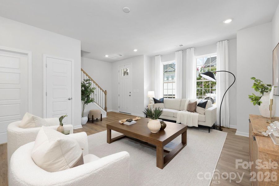 Furnished interior view inside a new home in Edgewood Preserve, Huntersville (Image 5).