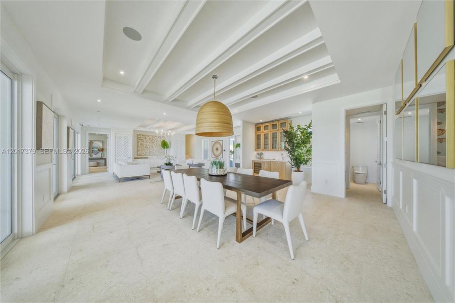 Furnished interior view inside a new home in , Islamorada, Village of Islands (Image 37).