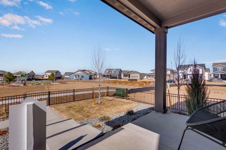 Representative exterior details of a home built from the 2803 by Tri Pointe Homes in Painted Prairie, Aurora (Image 25).