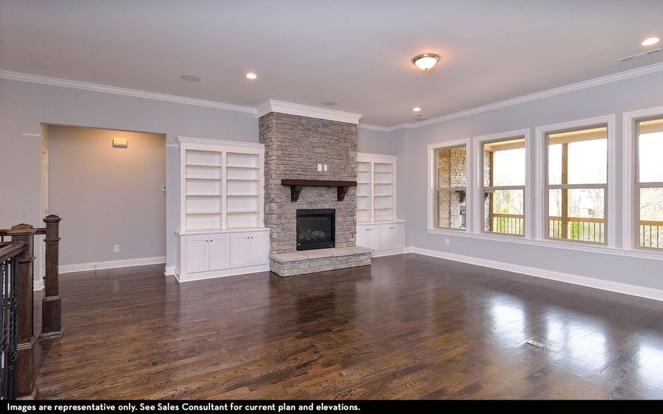 Representative unfurnished interior of a home built from the Augusta II by CastleRock Communities in Belvoir, Fairview (Image 15).