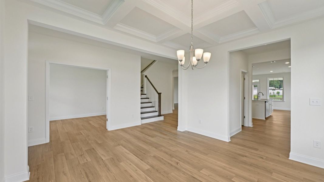 Representative furnished interior of a home built from the Stonehaven by DRB Homes in Campbell Ridge, Angier (Image 9).