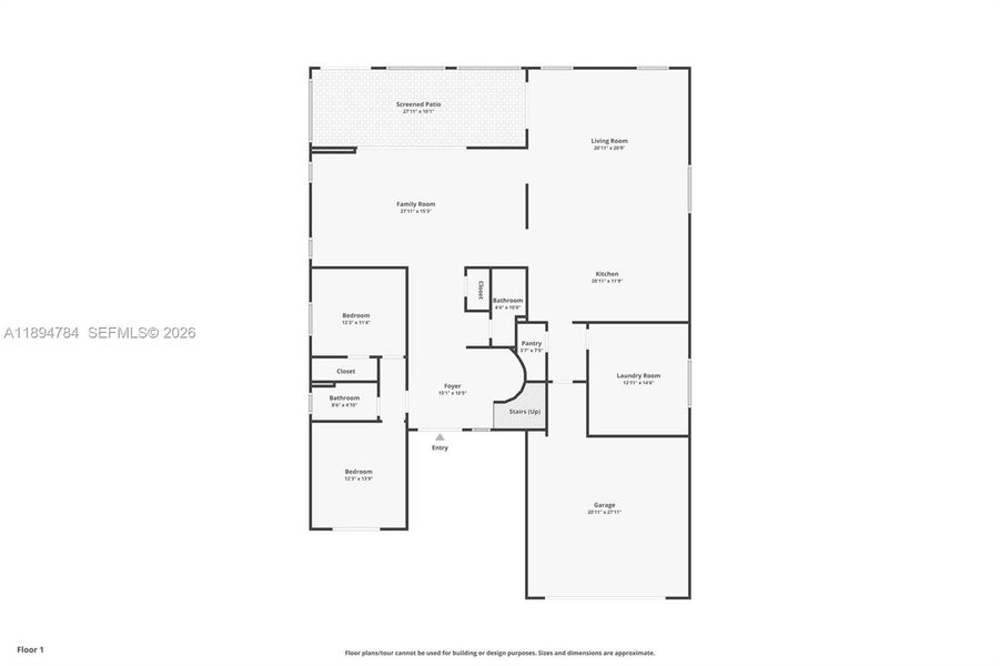 2D floor plan layout of this home in , Westlake, FL (Image 32).