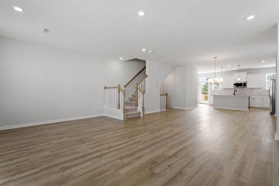 Spacious, unfurnished interior of a new home in Renaissance at White Oak, Garner (Image 21). Spacious, unfurnished interior of a new home in Renaissance at White Oak, Garner (Image 21).