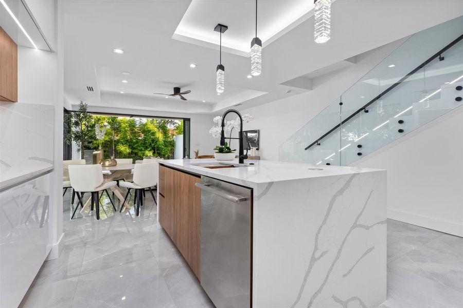 Furnished interior view inside a new home in , Fort Lauderdale (Image 35).