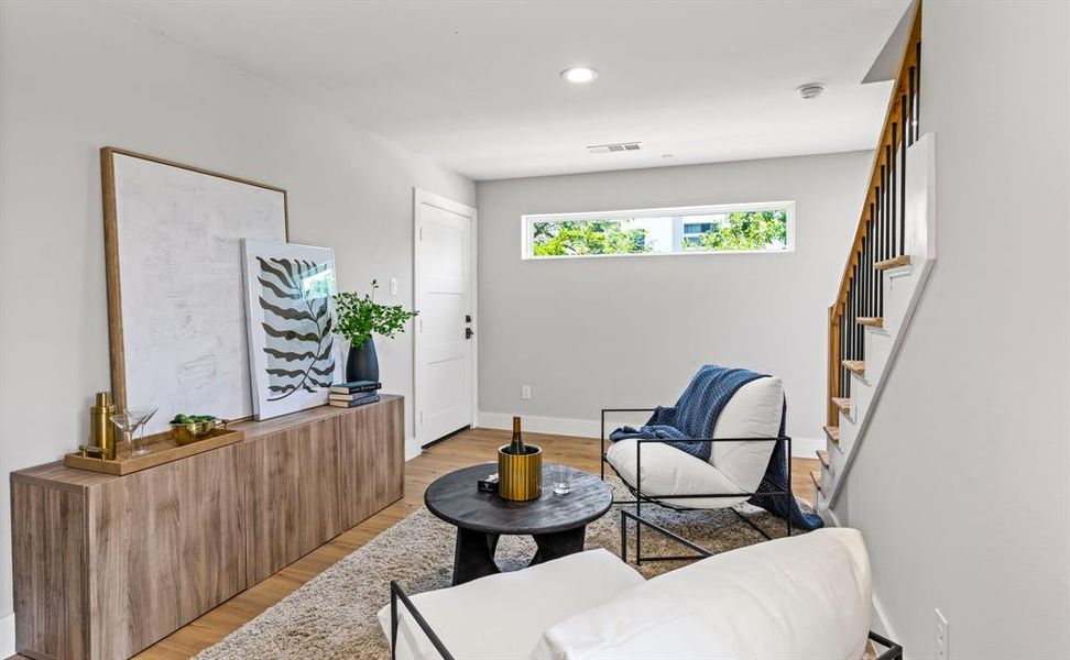 Furnished interior view inside a new home in , Dallas (Image 3).