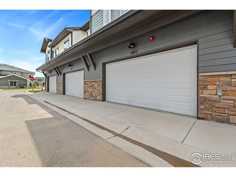 2 car garage attached to unit