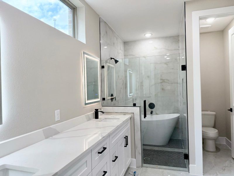 Furnished interior view inside a new home in , Spring (Image 13).