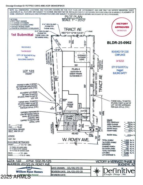 Approved Plot Plan Approved Plot Plan