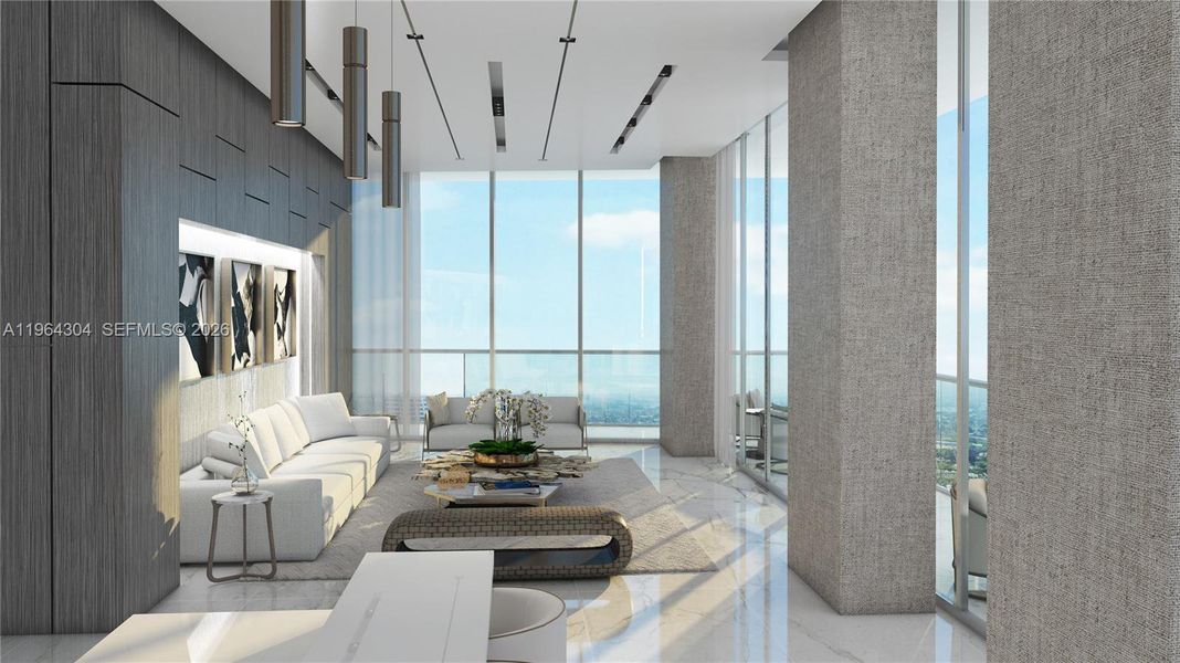 Furnished interior view inside a new home in , Hallandale Beach (Image 10).