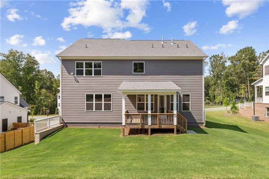 Exterior details and patio area of a home in Arden on Lanier, Cumming (Image 3). Exterior details and patio area of a home in Arden on Lanier, Cumming (Image 3).