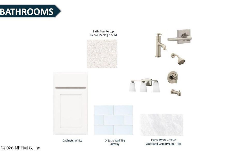 Sample of building materials used in homes in Westerly Park at Wildlight, Yulee (Image 25).