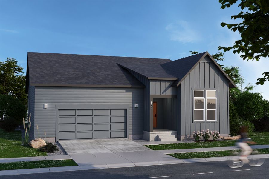 Representative exterior photo of a completed home built from the Morrison by Hartford Homes in Prairie Song Story Collection - Single Family Homes, Windsor, CO (Image 1). Representative exterior photo of a completed home built from the Morrison by Hartford Homes in Prairie Song Story Collection - Single Family Homes, Windsor, CO (Image 1).