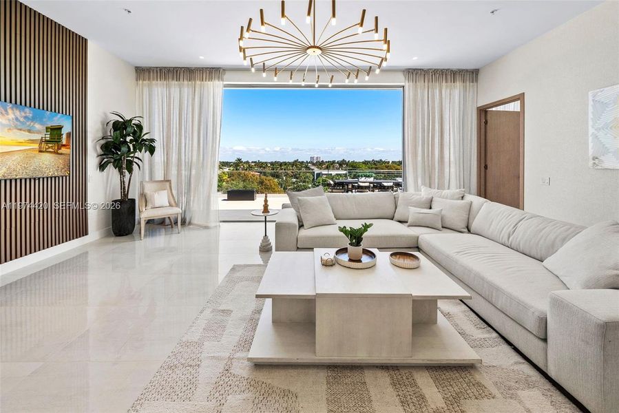 Furnished interior view inside a new home in , Delray Beach (Image 7). Furnished interior view inside a new home in , Delray Beach (Image 7).