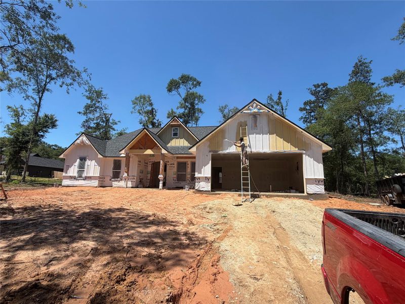 In-progress construction of a new home in , Coldspring, TX (Image 5).