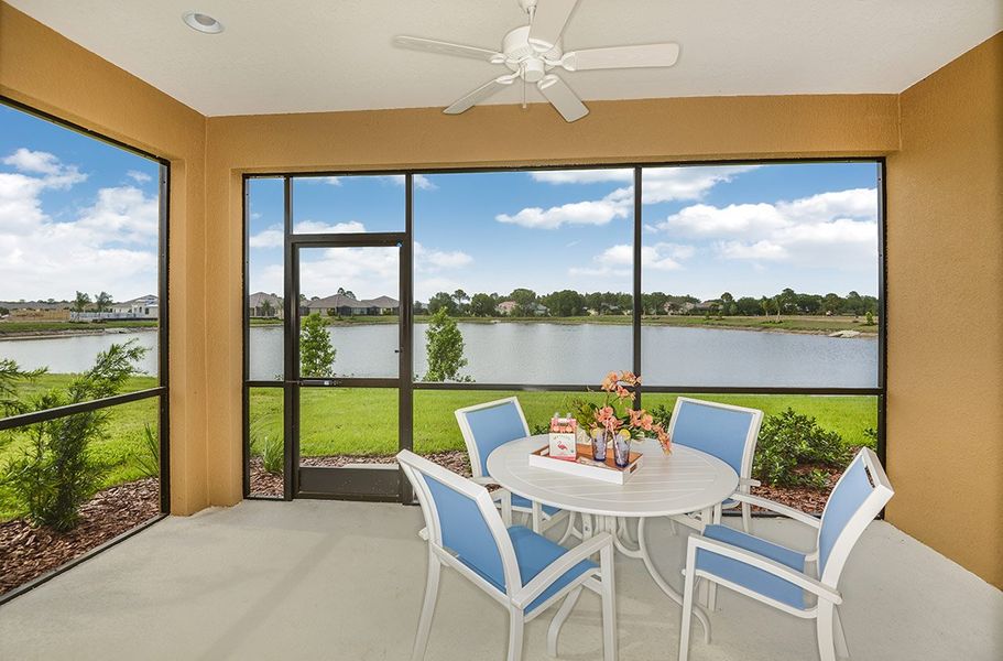 Exterior details and patio area of a home in Grand Palm, Venice (Image 3).