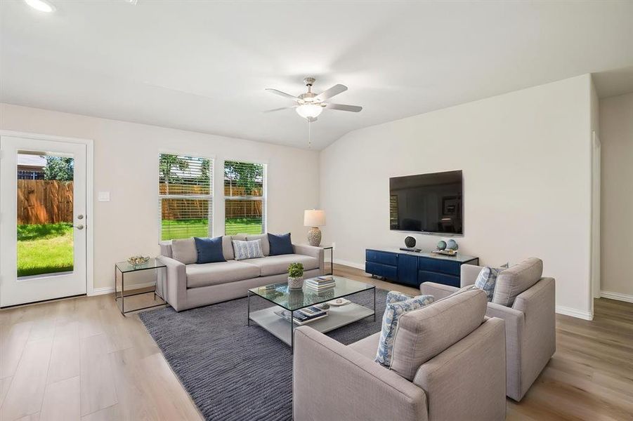 Furnished interior view inside a new home in Stella Hills, Denton (Image 6).