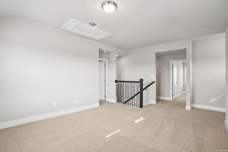 Spacious, unfurnished interior of a new home in Legendary Trails - Premier Series, Cibolo (Image 44).