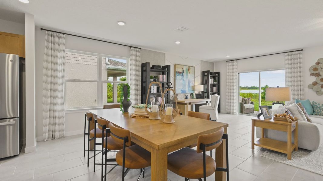 Castaway Floor Plan Open Concept Living Space with a Dining Area
