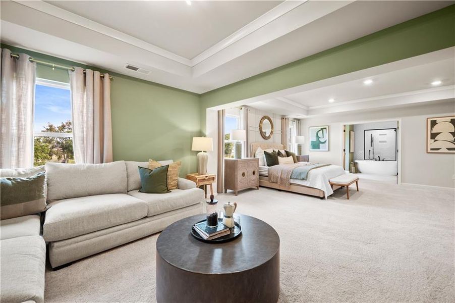 Furnished interior view inside a new home in Adagio, Dacula (Image 41). Furnished interior view inside a new home in Adagio, Dacula (Image 41).