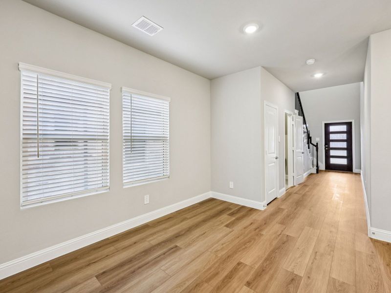 Spacious, unfurnished interior of a new home in Parks at Foster Crossing - Spring Series, Anna (Image 10). Spacious, unfurnished interior of a new home in Parks at Foster Crossing - Spring Series, Anna (Image 10).