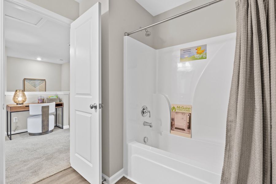 Representative furnished interior of a home built from the Myrtle A by McGuinn Homes in Willow Lake, Blythewood (Image 37).