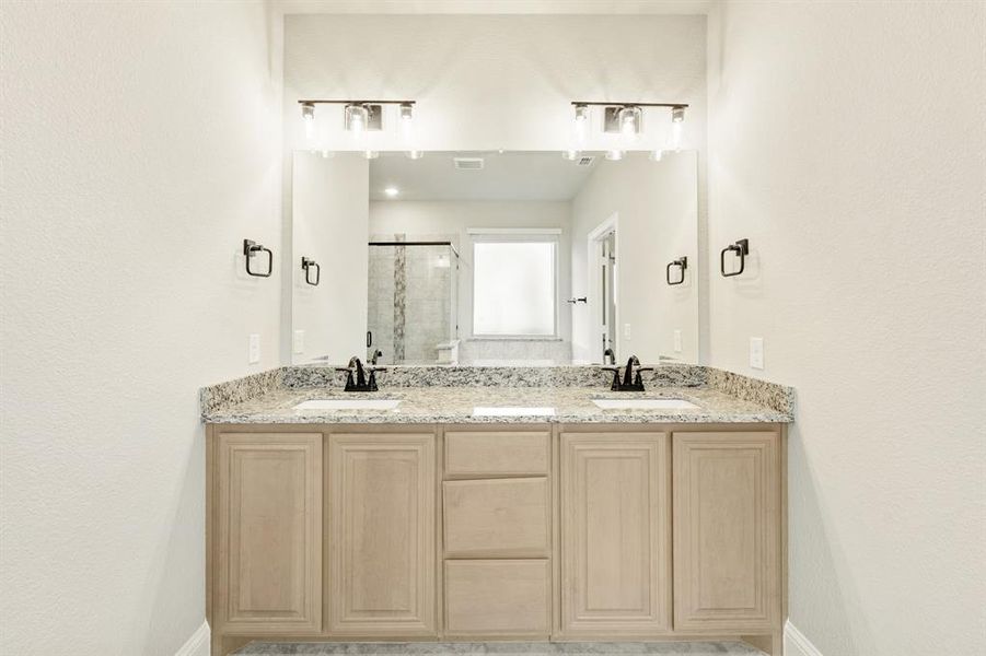 Furnished interior view inside a new home in Hulen Trails Classic 50, Fort Worth (Image 15). Furnished interior view inside a new home in Hulen Trails Classic 50, Fort Worth (Image 15).