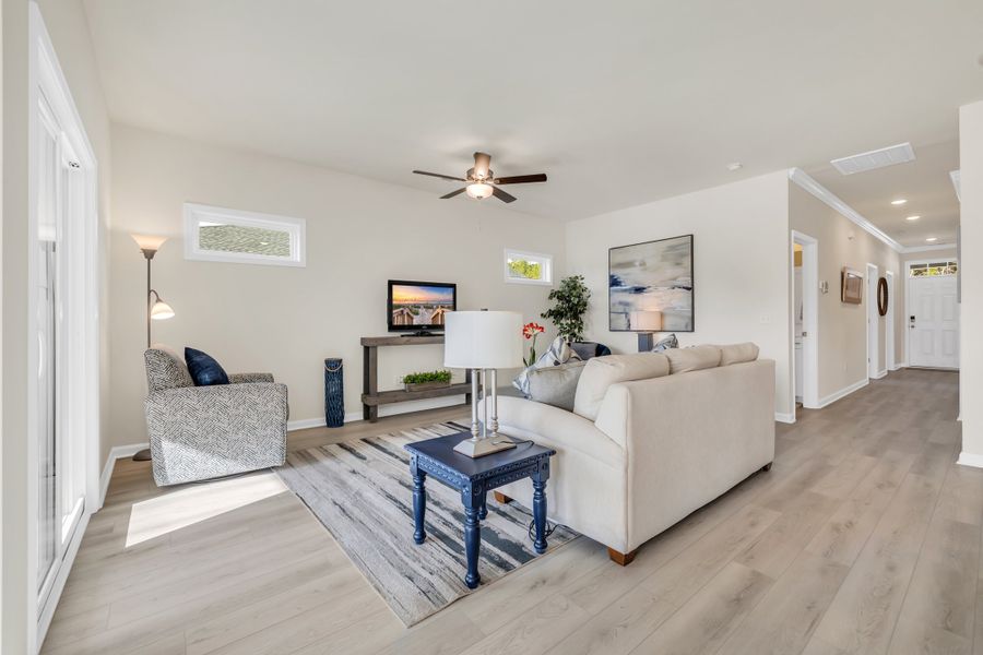 Representative furnished interior of a home built from the Courtney II by Great Southern Homes in Oak Hollow, Longs (Image 13).
