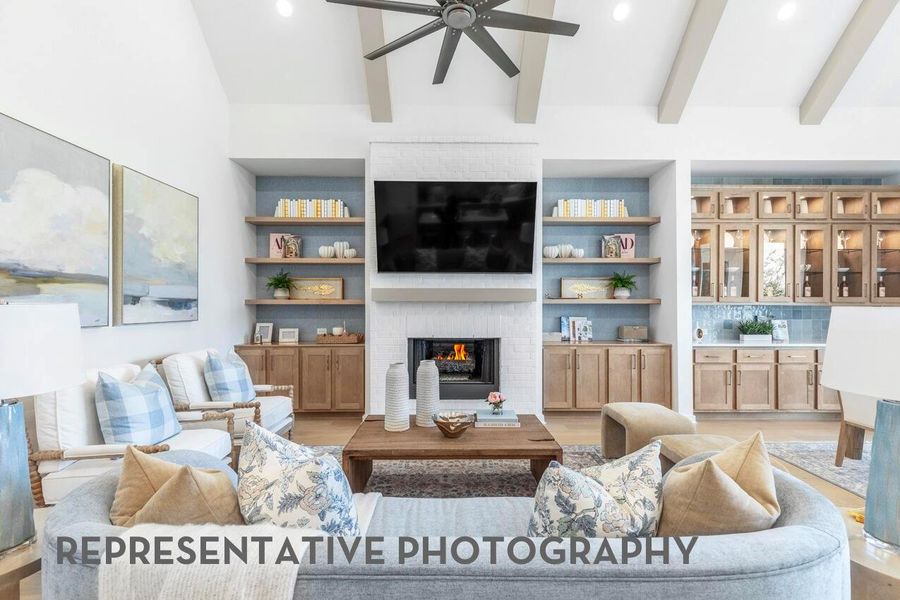 Furnished interior view inside a new home in Meridiana, Manvel (Image 14).