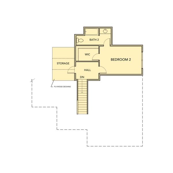 2D floor plan layout for the Maple by Kerley Family Homes in Pevensie Manor, Powder Springs, GA (Image 4).