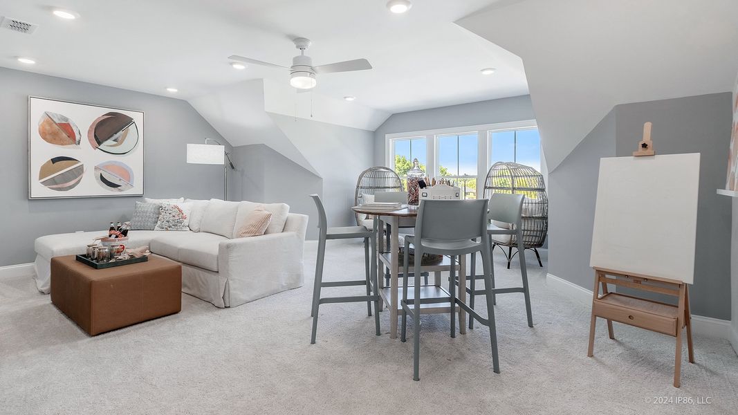 Representative furnished interior of a home built from the Promenade by Epcon Communities in The Courtyards at Bailey Farms, Dacula (Image 51).