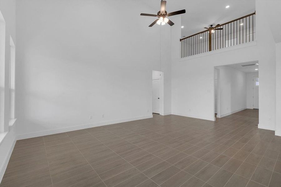 The high ceilings soar above, connecting you to the welcoming second floor game room.