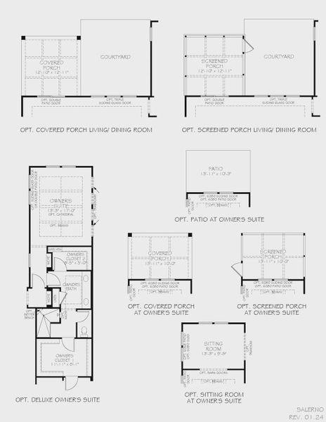 2D floor plan layout of this home in The Courtyards at Oak Grove, Durham, NC (Image 24).