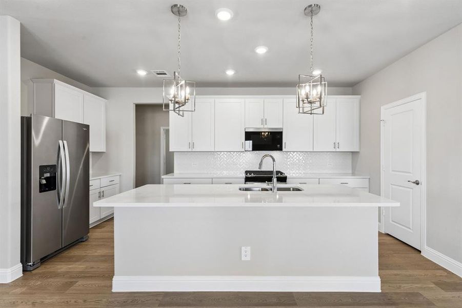 Furnished interior view inside a new home in Parks at Foster Crossing - Signature Series, Anna (Image 9).
