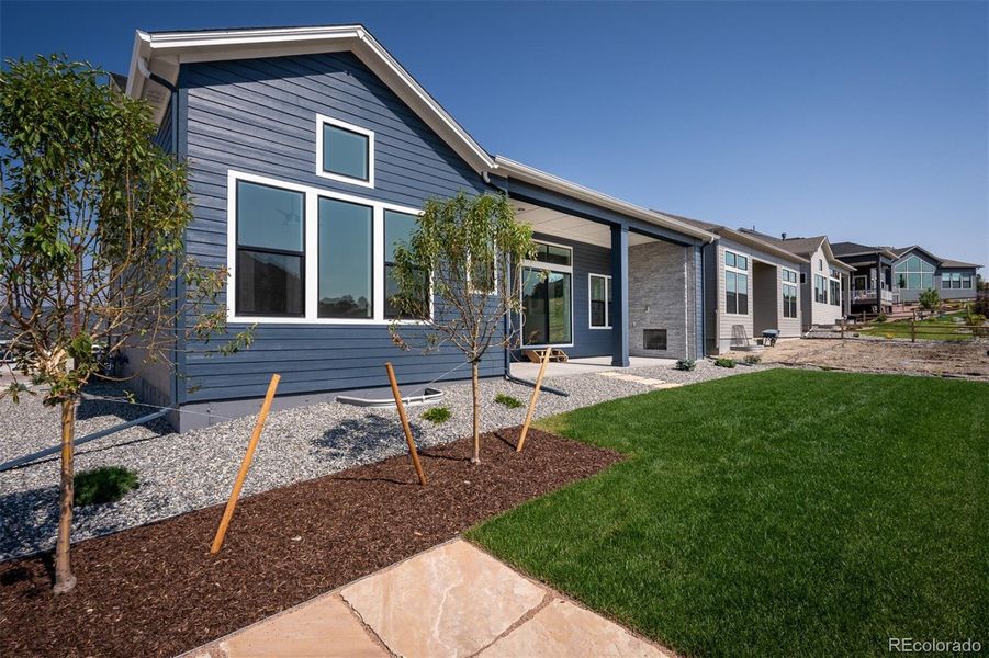 Front exterior of a new home in Cloverleaf - Pinnacle Collection, Monument, CO, highlighting curb appeal (Image 22).