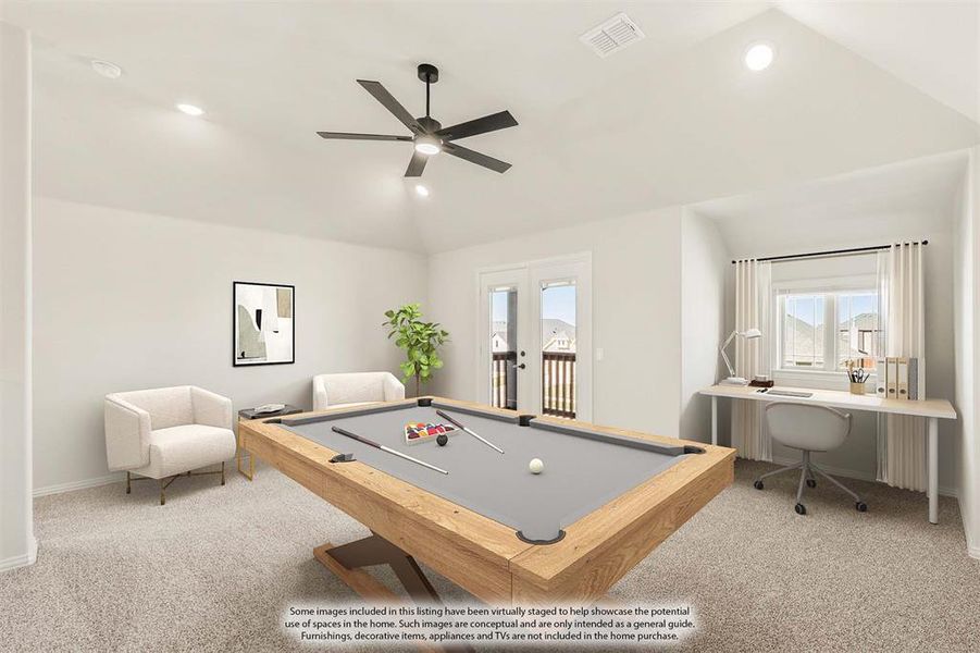 Furnished interior view inside a new home in Silo Mills, Joshua (Image 8).