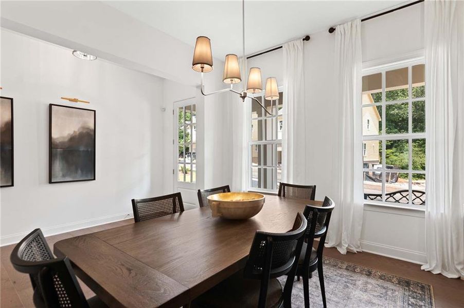 Furnished interior view inside a new home in East Harbor II at Chestatee, Dawsonville (Image 19).