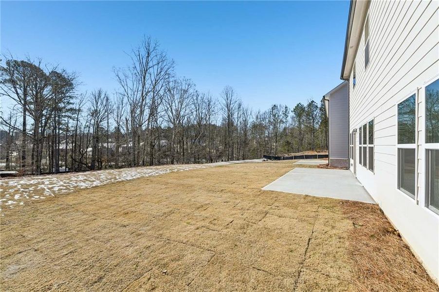 Exterior details and patio area of a home in Arbors at Richland Creek, Buford (Image 20). Exterior details and patio area of a home in Arbors at Richland Creek, Buford (Image 20).