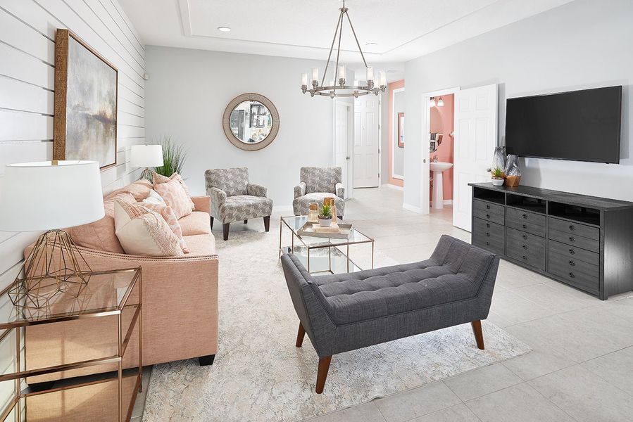 Representative furnished interior of a home built from the Kennedy by Park Square Residential in Brixton, St. Cloud (Image 9).