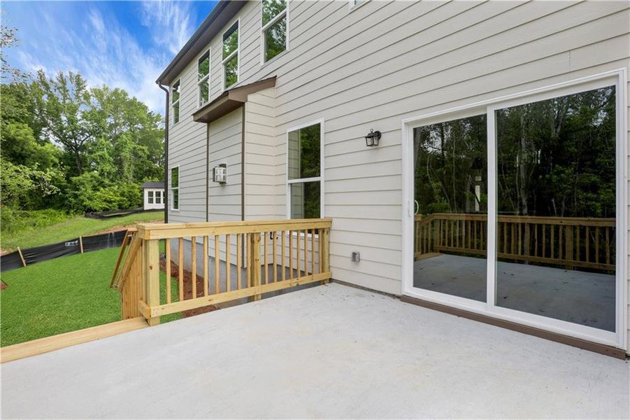 Exterior details and patio area of a home in , Loganville (Image 28). Exterior details and patio area of a home in , Loganville (Image 28).