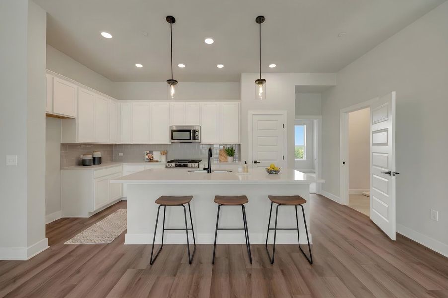 Furnished interior view inside a new home in Easton Park – Nelson Village - Haven Series, Austin (Image 7).